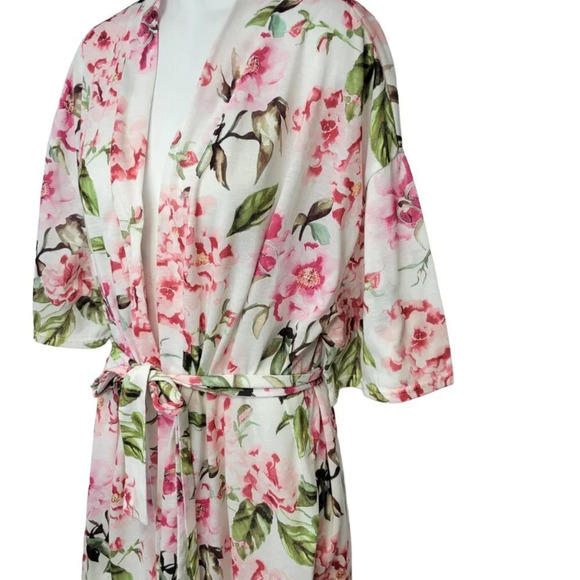 Anthropologie Show Me Your MuMu Floral Tie Waist Robe - Picture 5 of 7